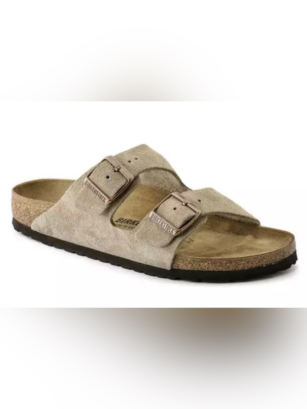 Birkenstock Arizona Suede Two-Strap Sandals in Taupe Men’s 11 44 Brand New